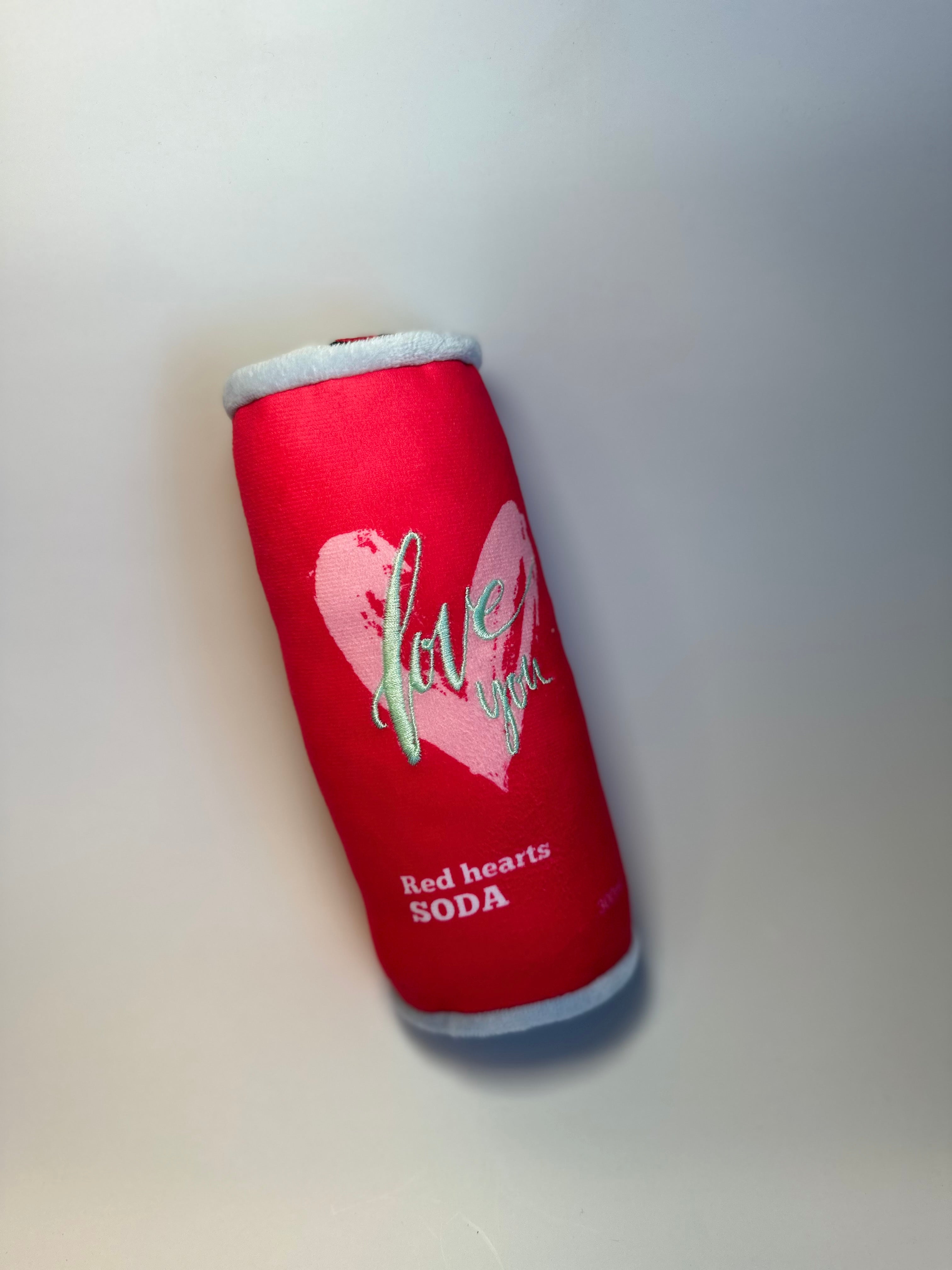 Red Soda Squeaky Toy