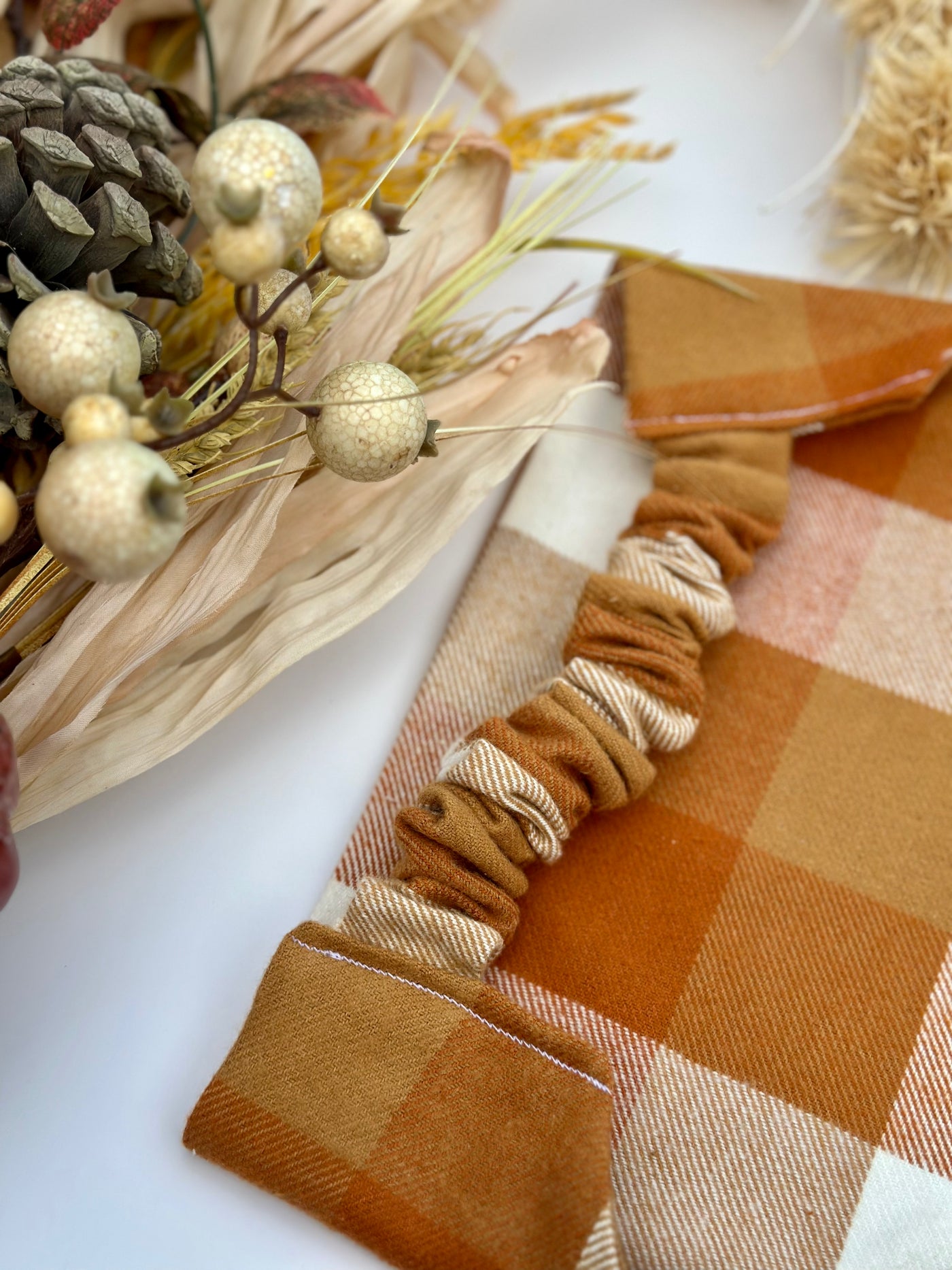 Pumpkin Plaid Bandana