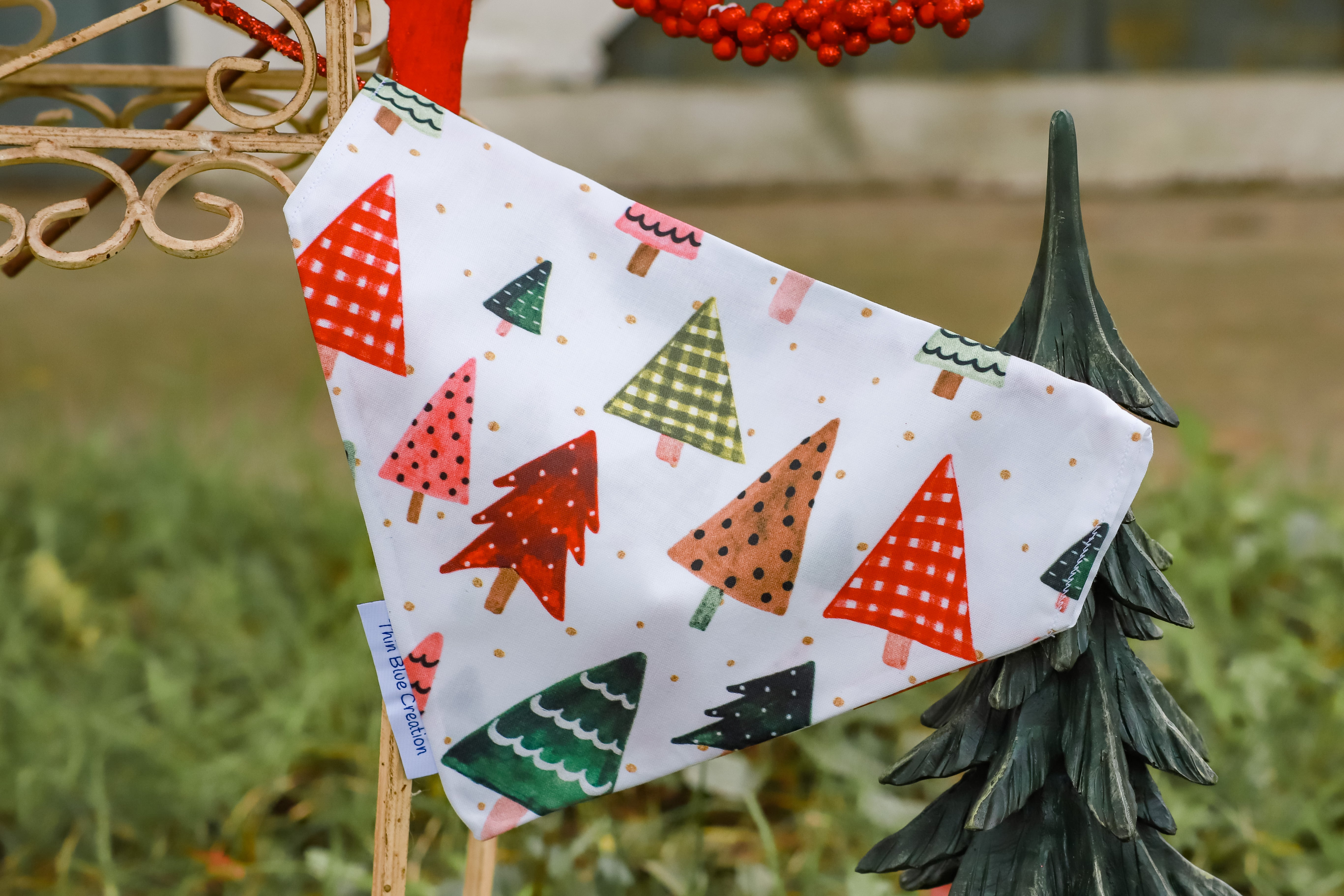 Tree-mendous Christmas Bandana