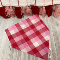 Valentines Plaid Bandana