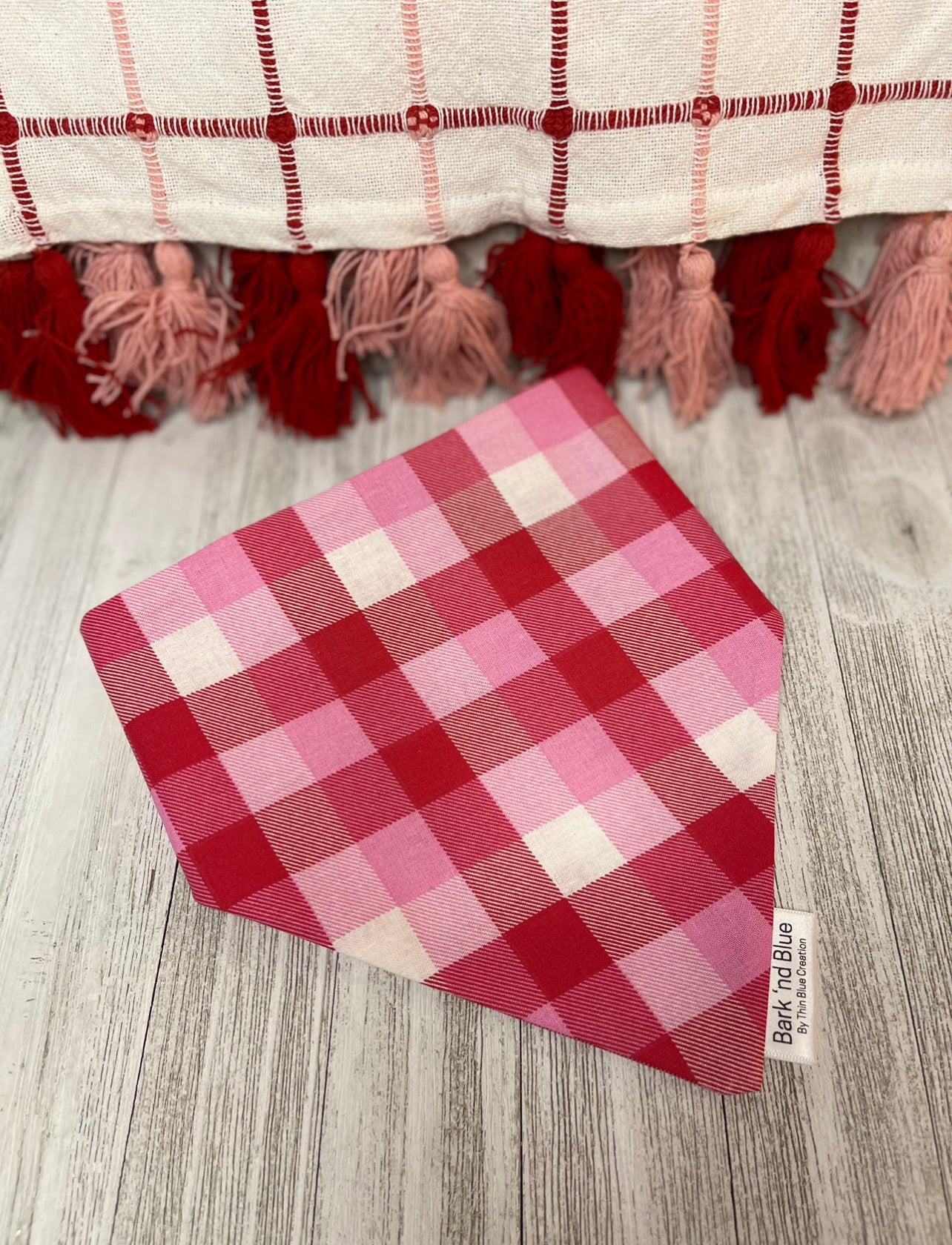 Valentines Plaid Bandana
