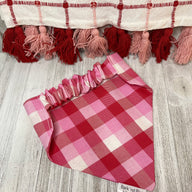 Valentines Plaid Bandana
