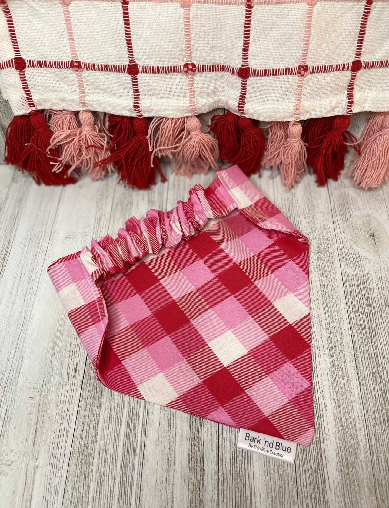 Valentines Plaid Bandana