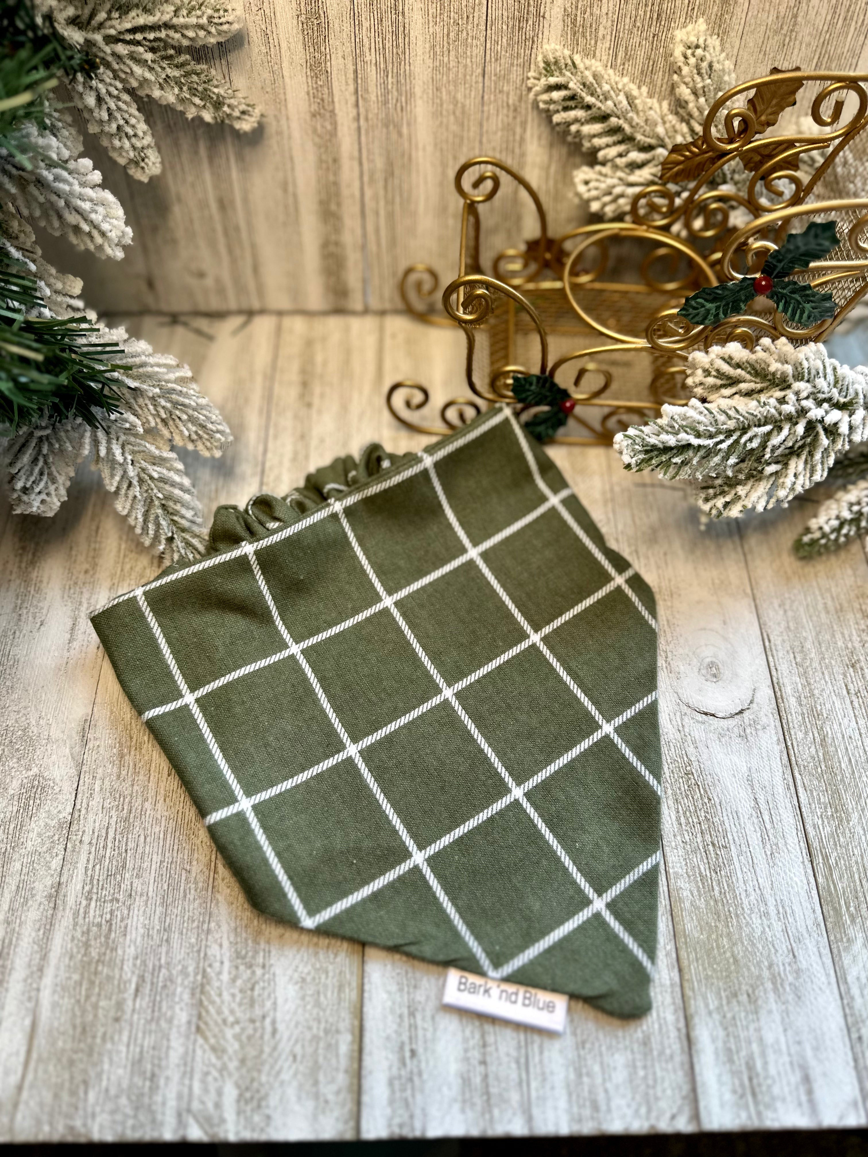 Plaid Time Bandana