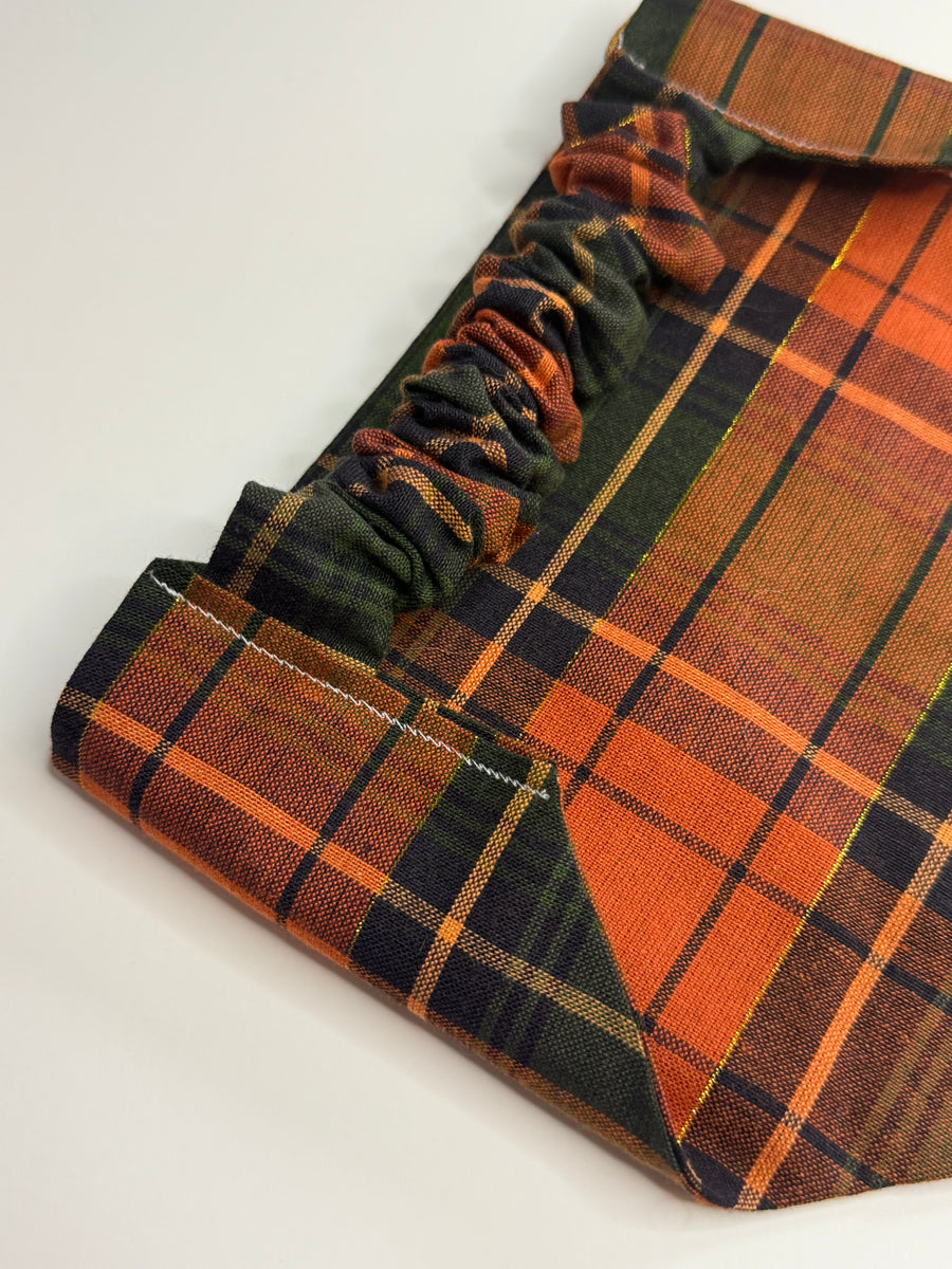 Pumpkin-plaid Bandana