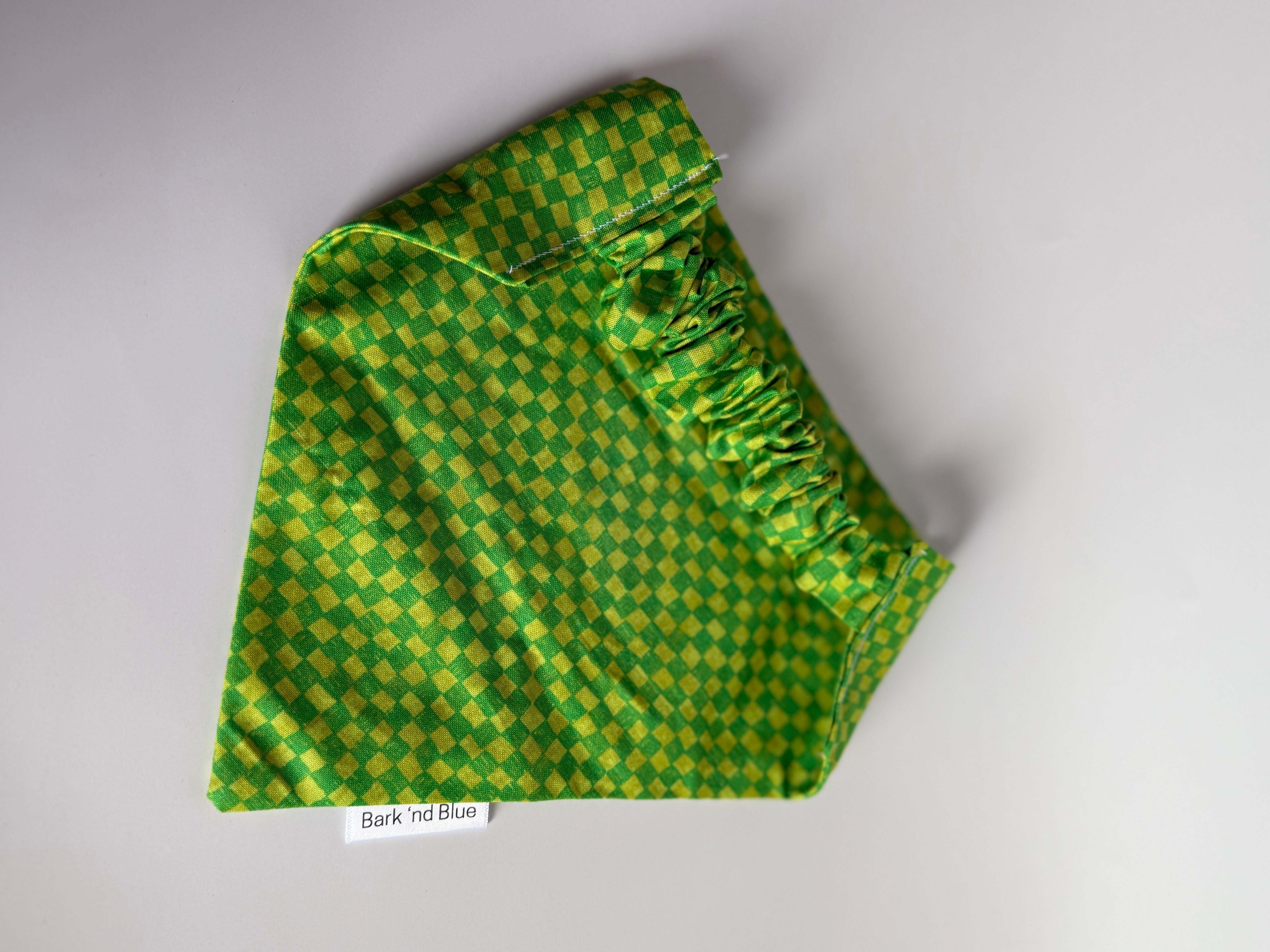 Checkered Lime Bandana
