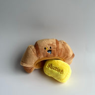 Croissant Squeaky Toy