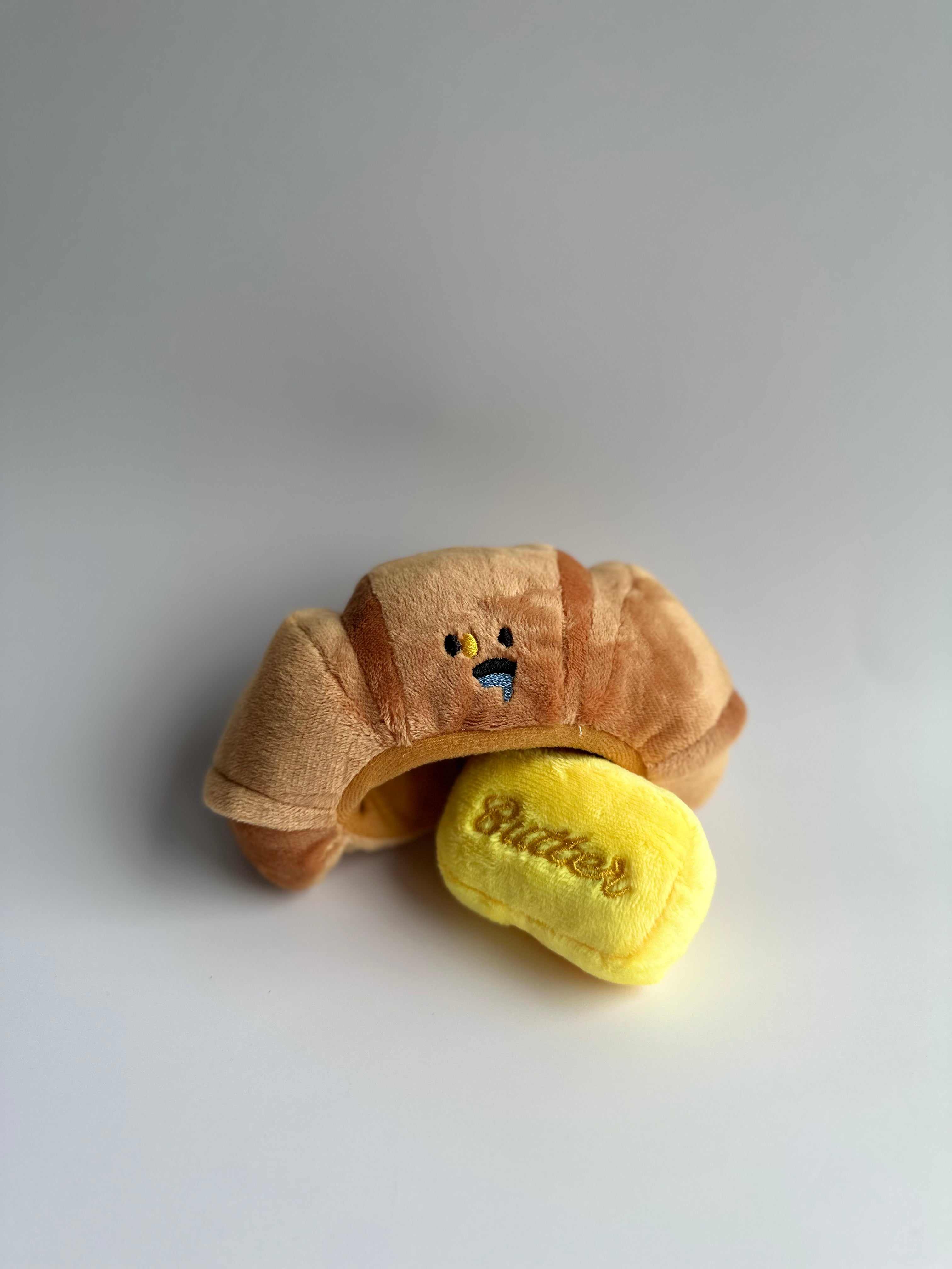 Croissant Squeaky Toy