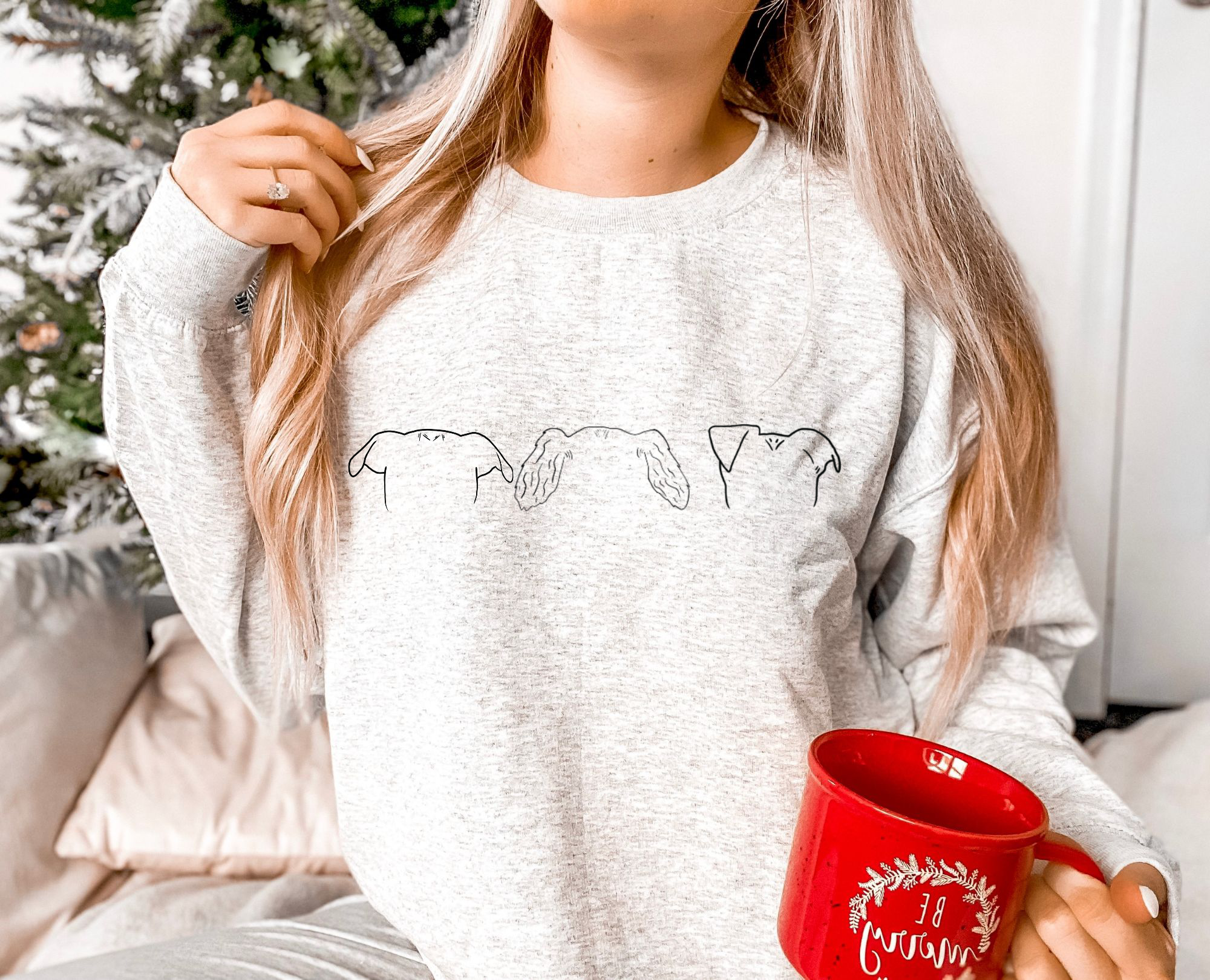 Custom Animal Ear Crewneck